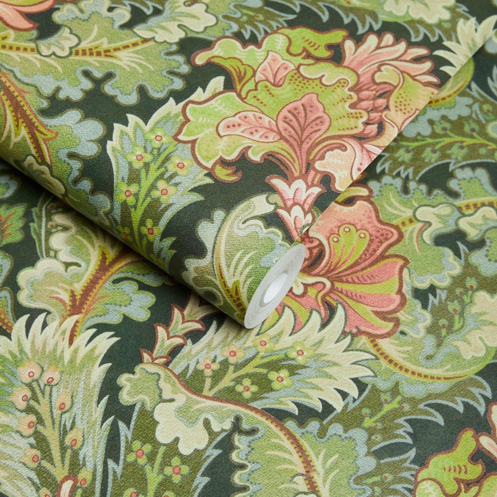 Bathsheba Wallpaper - Verde - House of Hackney - 1-WA-BAH-DI-VER-XXX - Morris Wallpaper