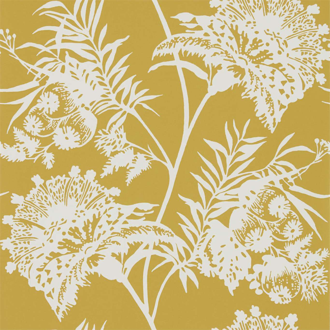 Bavero Wallpaper - Ochre - Harlequin - HZAP111764 - Morris Wallpaper
