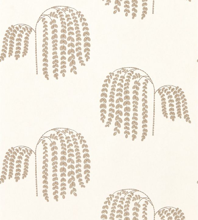 Bay Willow Wallpaper - Ivory/Gold - DWAP216271 - Sanderson - Morris Wallpaper