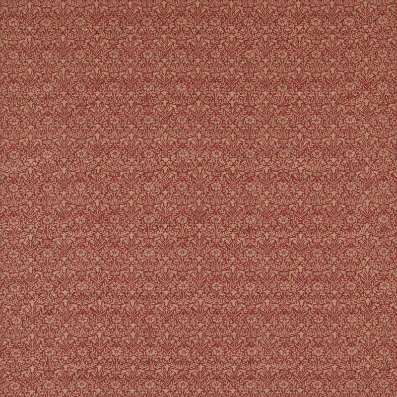 Bellflowers Weave Fabric - Russet - Morris & Co - 236527 - Premier Wallcovering