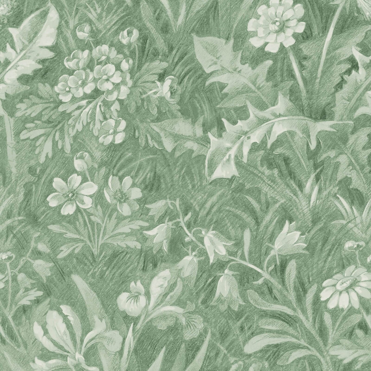 Beltane Wallpaper - Grass - House of Hackney - 1-WA-BLT-DI-GRS-XXX - Morris Wallpaper