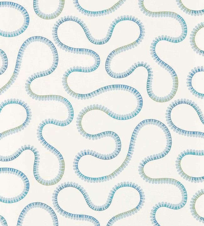 Bimble Wallpaper - Sky Blue - Scion - NSCW113250 - Morris Wallpaper