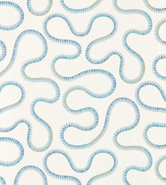 Bimble Wallpaper - Sky Blue - Scion - NSCW113250 - Morris Wallpaper