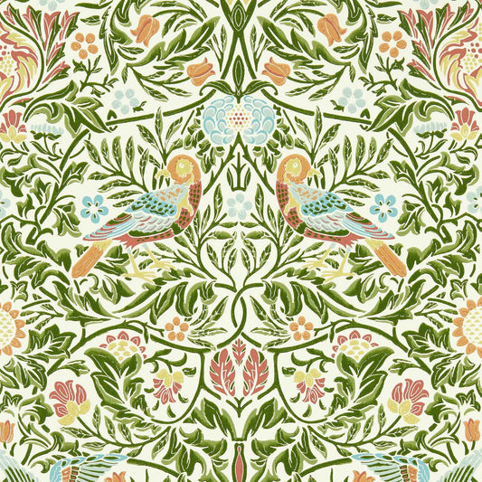 Bird Bough’s Green Wallpaper - Bough's Green - MEWW217192 - Morris & Co - Emery Walkers - Morris Wallpaper