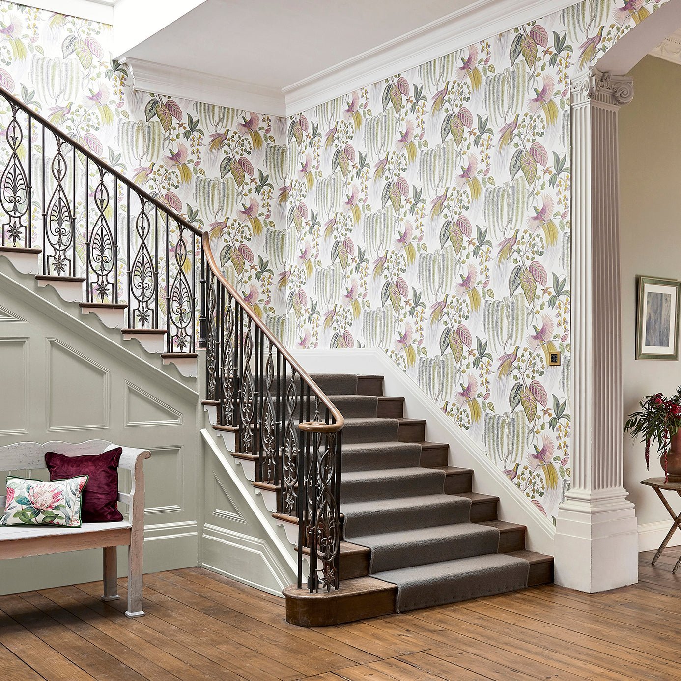 Bird Of Paradise Wallpaper - Linen - Sanderson - DGLW216652