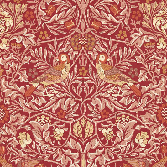 Bird Wallpaper - Madder/Weld - 217195 - Morris & Co