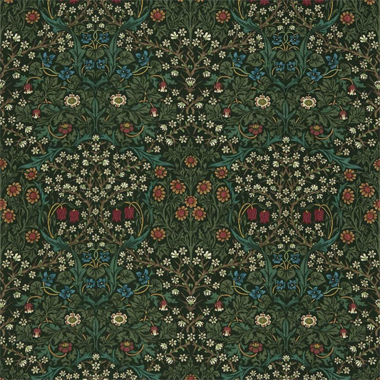 Blackthorn Fabric - Green - Morris & Co - DCMF226707 - Premier Wallcovering