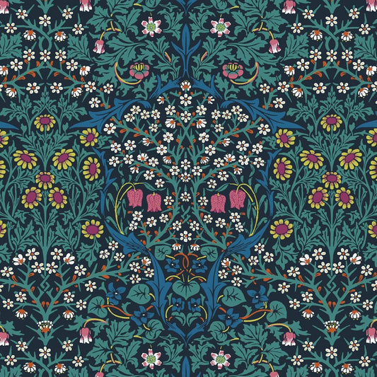 Blackthorn Wallpaper - Emerald - House of Hackney - 1-WA-BLA-DI-EME-XXX - Morris Wallpaper