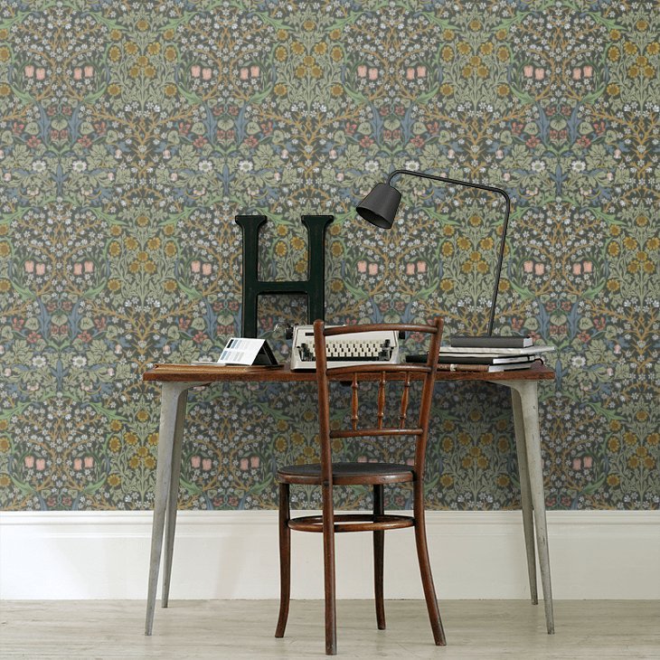 Blackthorn Wallpaper - Forest - 217379 - Morris Wallpaper WD - Morris Wallpaper