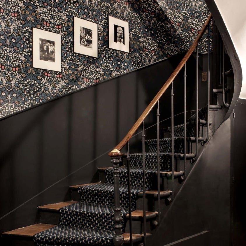 Blackthorn Wallpaper - Teal - House of Hackney - 1-WA-BLA-DI-TEA-XXX - Morris Wallpaper