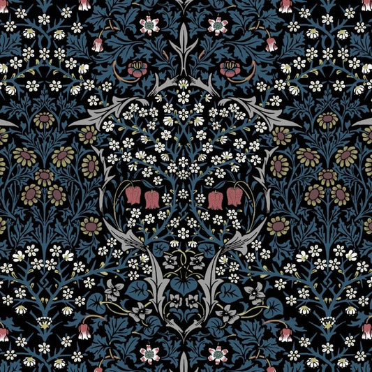 Blackthorn Wallpaper - Teal - House of Hackney - 1-WA-BLA-DI-TEA-XXX - Morris Wallpaper