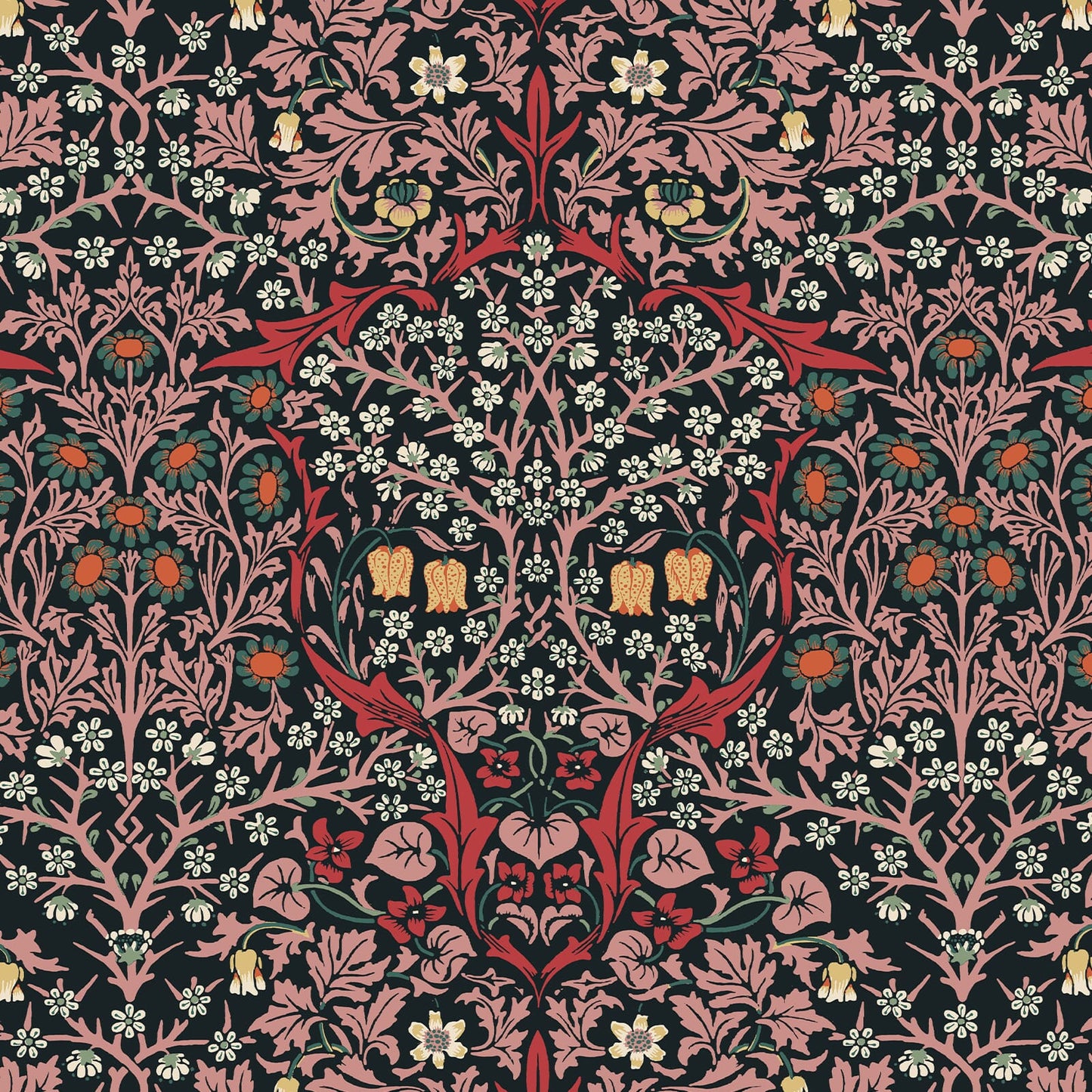 Blackthorn Wallpaper - Tourmaline - House of Hackney - 1-WA-BLA-DI-TOU-XXX - Morris Wallpaper