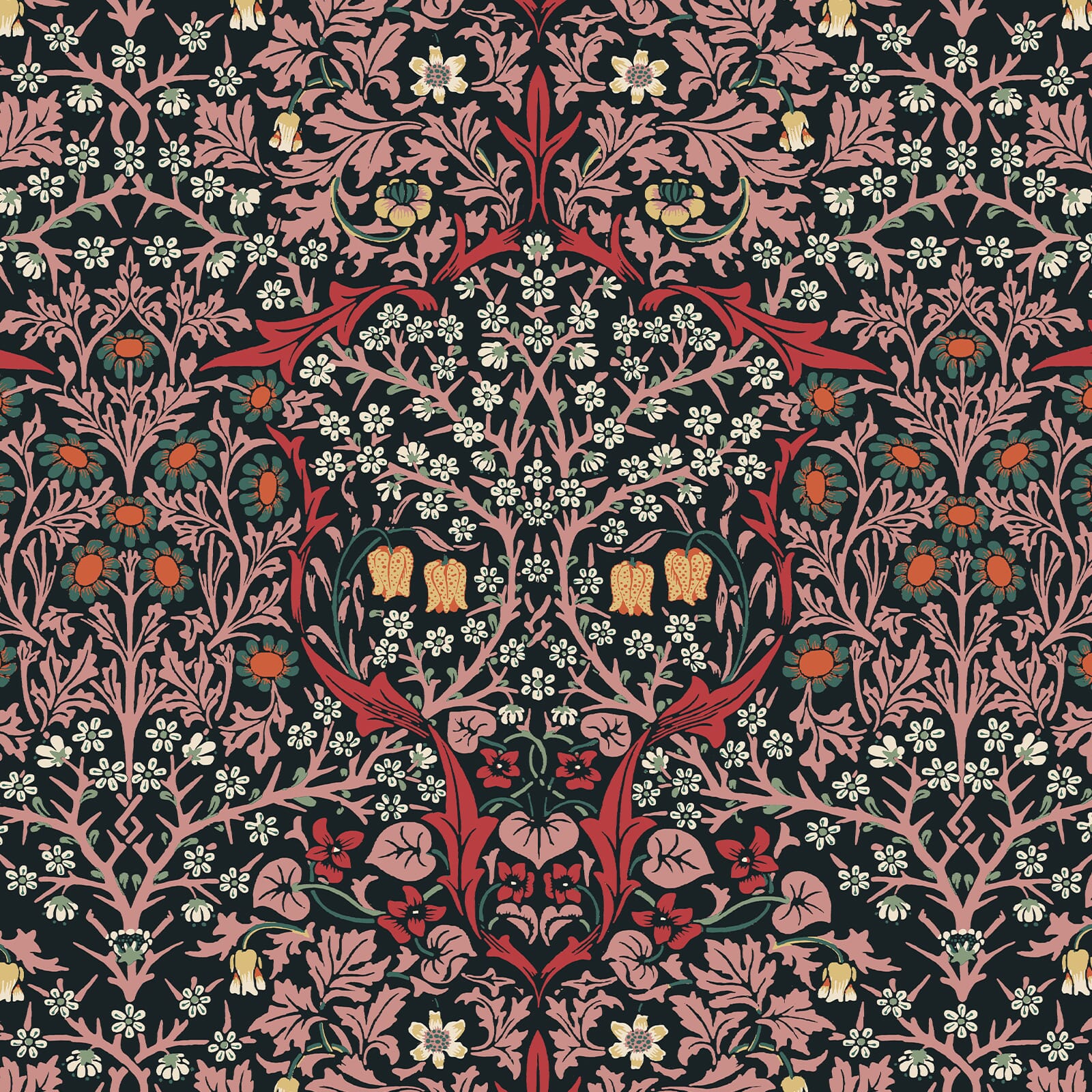 Blackthorn Wallpaper - Tourmaline - House of Hackney - 1-WA-BLA-DI-TOU-XXX - Morris Wallpaper
