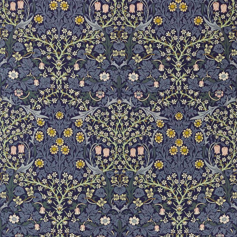 Blackthorn Weave Outdoor Fabric - Indigo - Morris & Co - 237556 - Premier Wallcovering