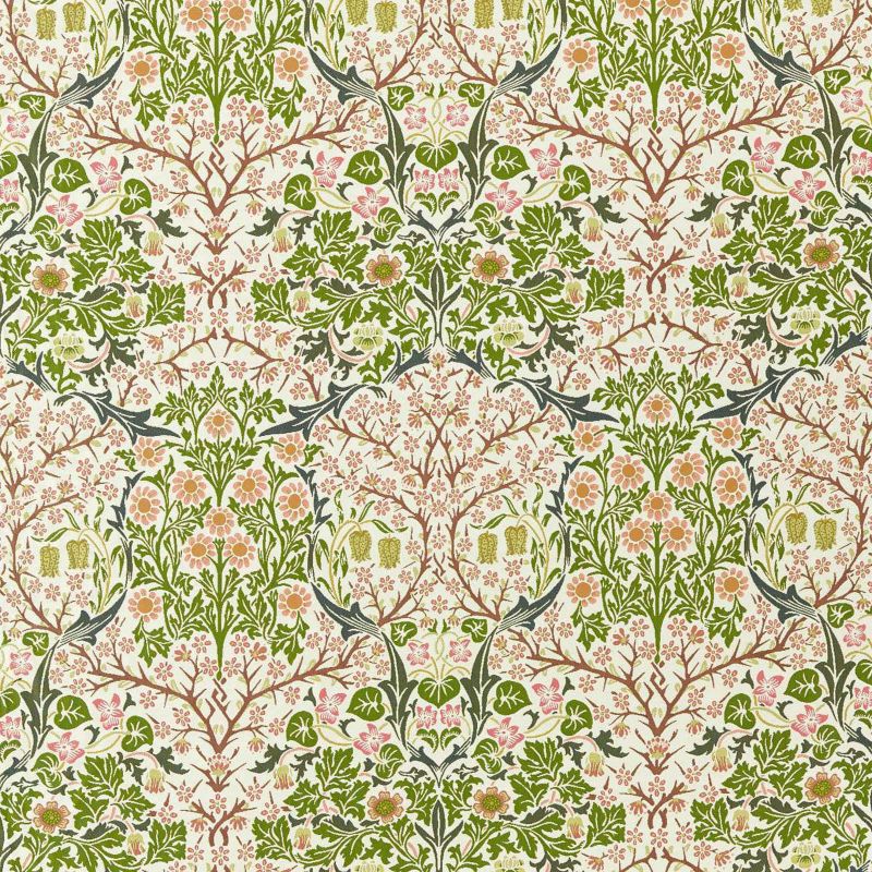 Blackthorn Weave Outdoor Fabric - Nettle/Clay - Morris & Co - 237557 - Premier Wallcovering