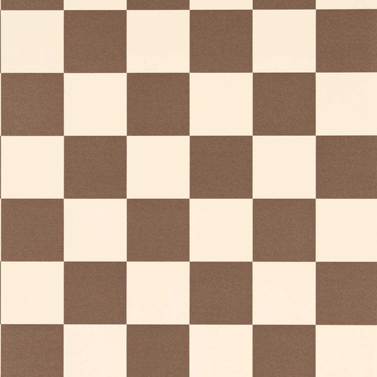 Blenets Check Wallpaper - Chocolate - Harlequin - HHHW113170 - Morris Wallpaper