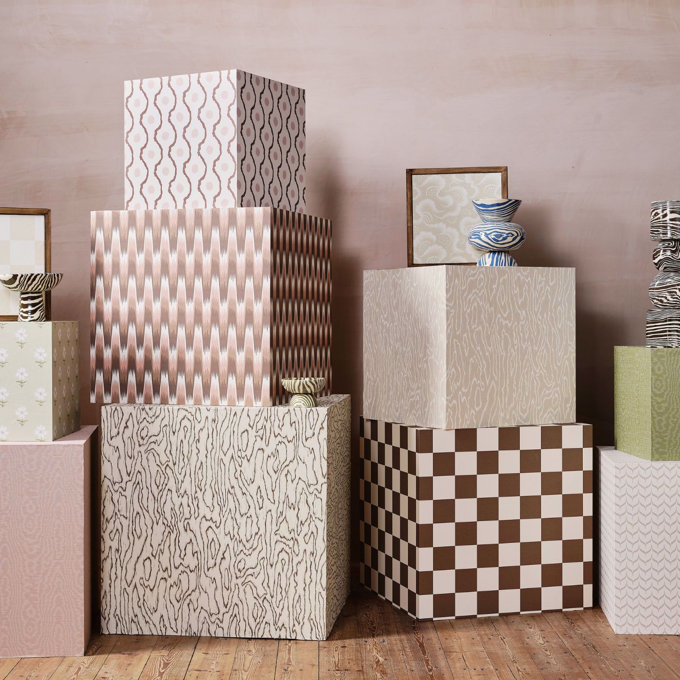 Blenets Check Wallpaper - Oatmeal - Harlequin - HHHW113169 - Morris Wallpaper
