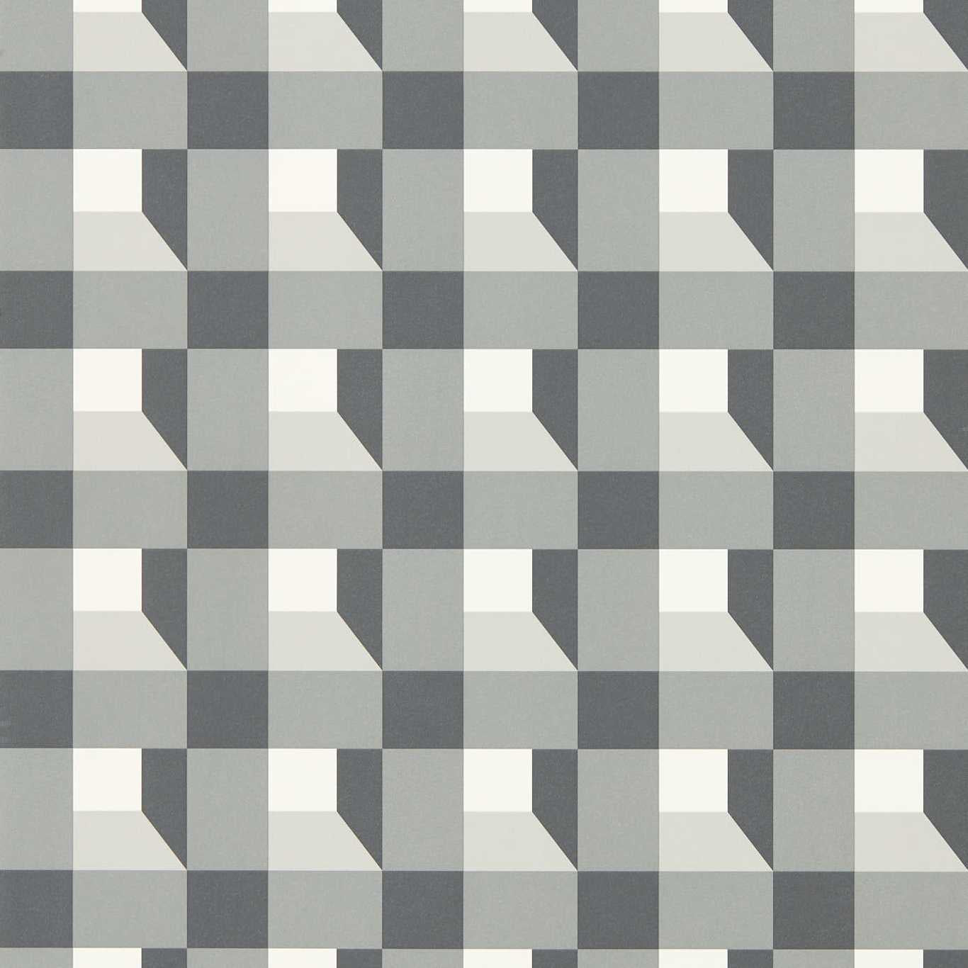 Blocks Wallpaper - Black Earth/Sketched/Diffused Light - Harlequin - HQN3112943 - Morris Wallpaper