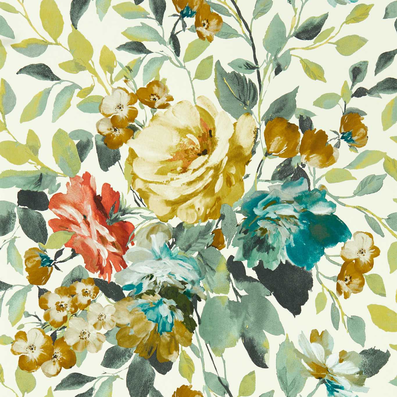 Bloom Wallpaper - Antique - Clarke & Clarke - W0139/02 - Morris Wallpaper