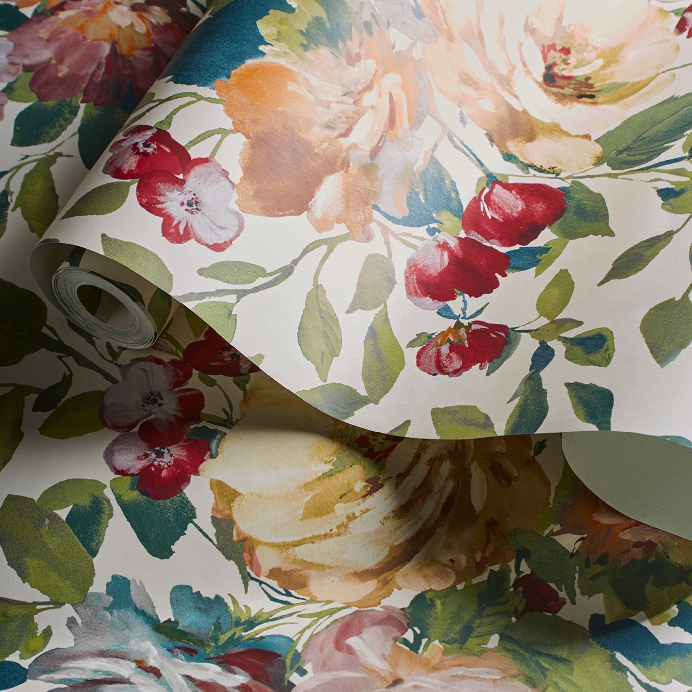 Bloom Wallpaper - Multi - Clarke & Clarke - W0139/04 - Morris Wallpaper