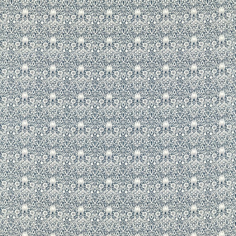 Borage Fabric - Indigo - Morris & Co - 227032 - Premier Wallcovering