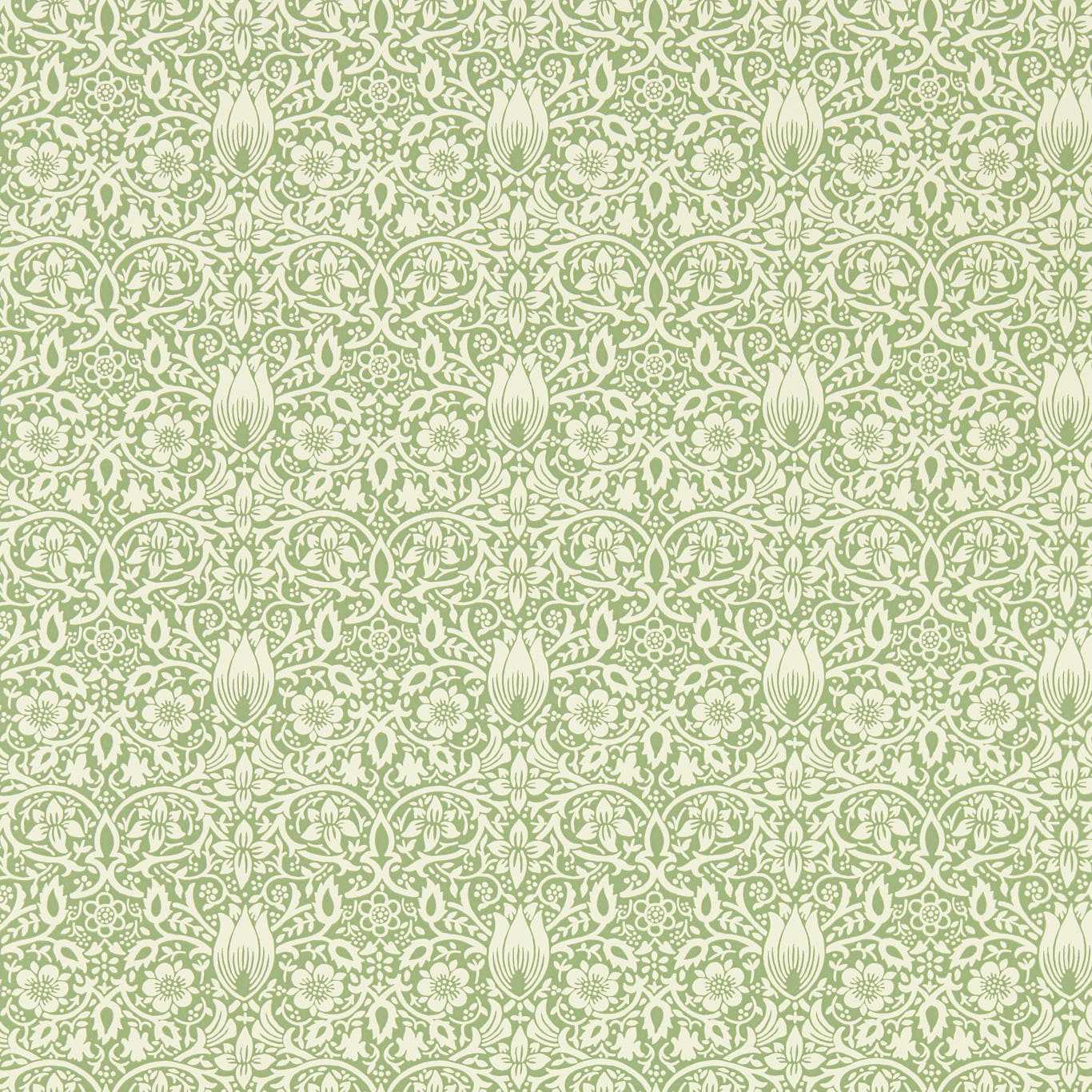 Borage Wallpaper - Leafy Arbour - MEWW217198 - Morris & Co - Emmery Walkers - Morris Wallpaper