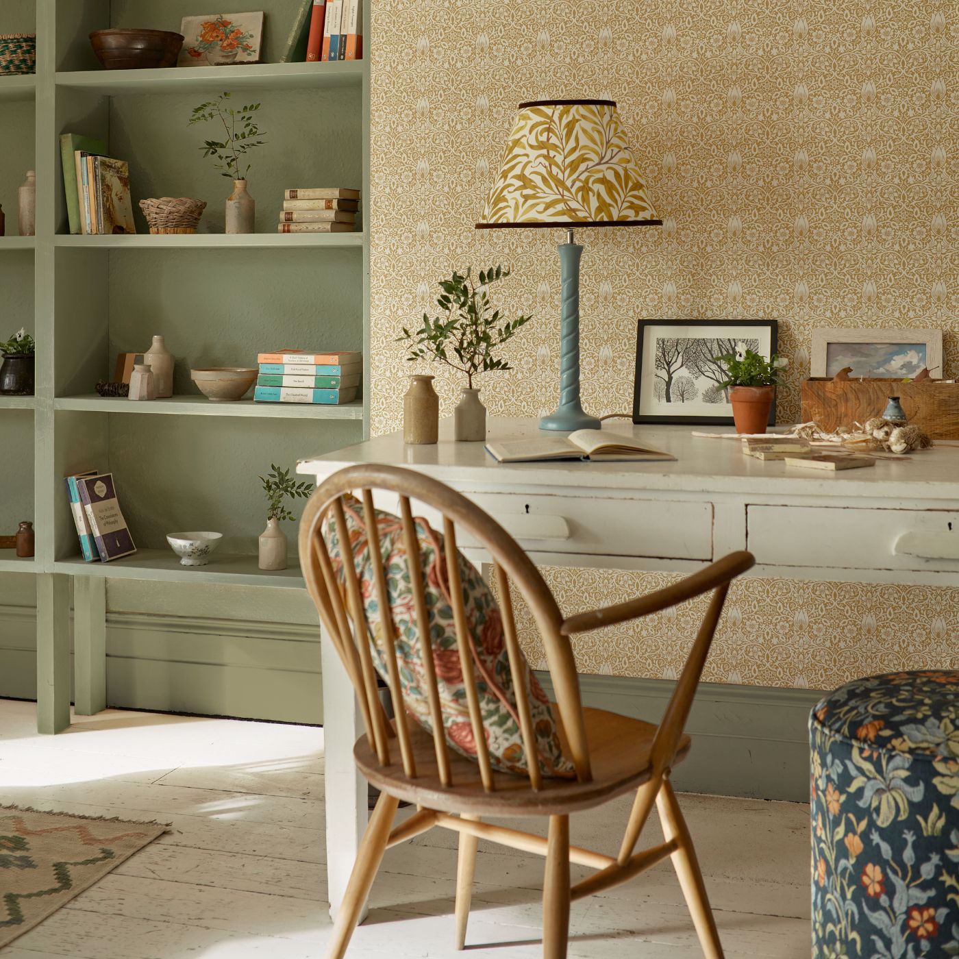 Borage Wallpaper - Sunflower - 217197 - Morris & Co