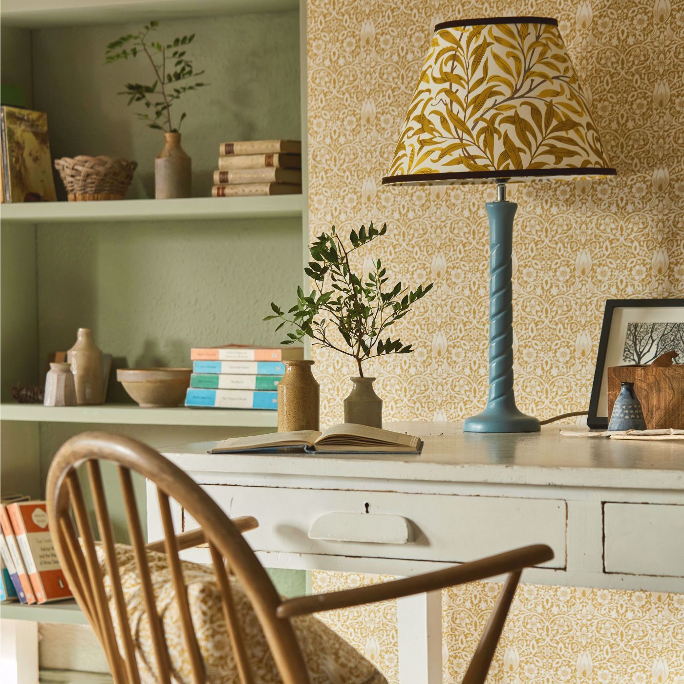 Borage Wallpaper - Sunflower - 217197 - Morris & Co