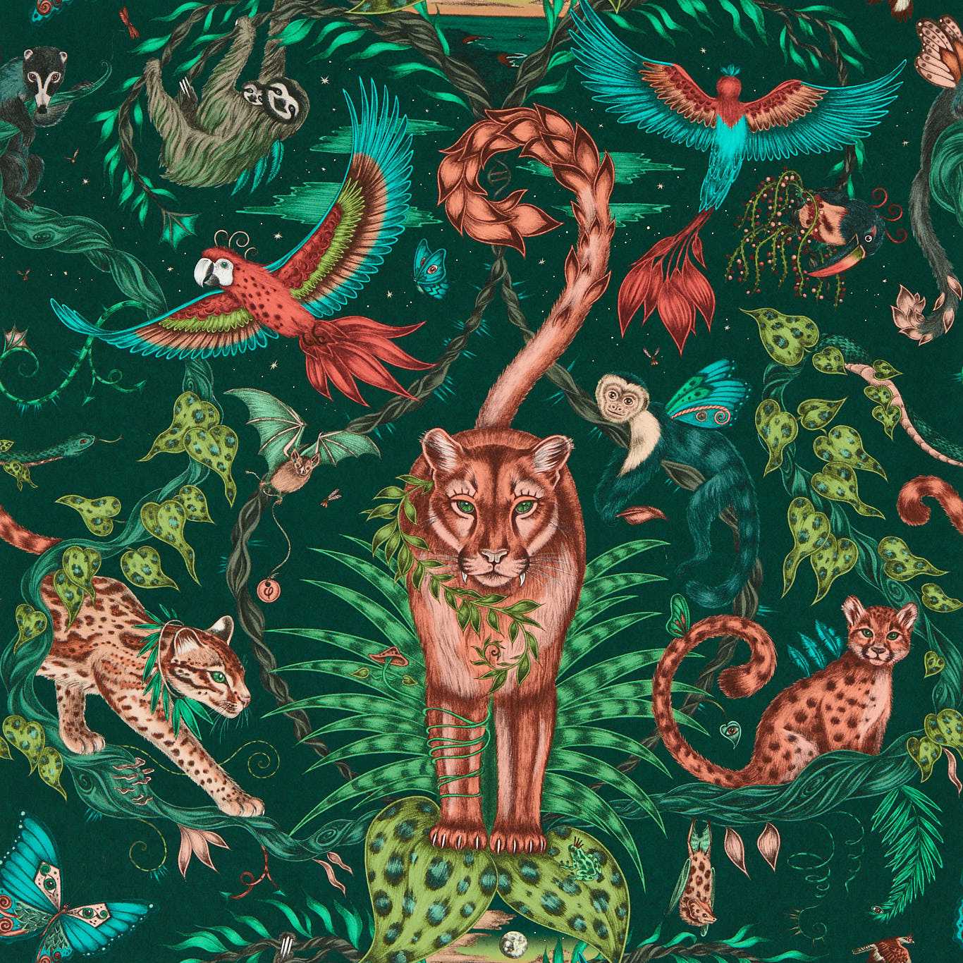 Bosque Dreams Wallpaper - Forest - Clarke & Clarke - W0213/02 - Morris Wallpaper