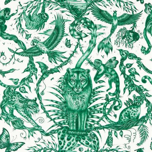 Bosque Dreams Wallpaper - Seafoam - Clarke & Clarke - W0213/05 - Morris Wallpaper