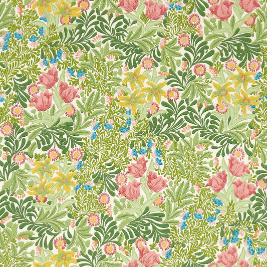Bower Bough’s Green/Rose Wallpaper - Bough's Green/Rose - MEWW217205 - Morris & Co - Emmery Walkers - Morris Wallpaper