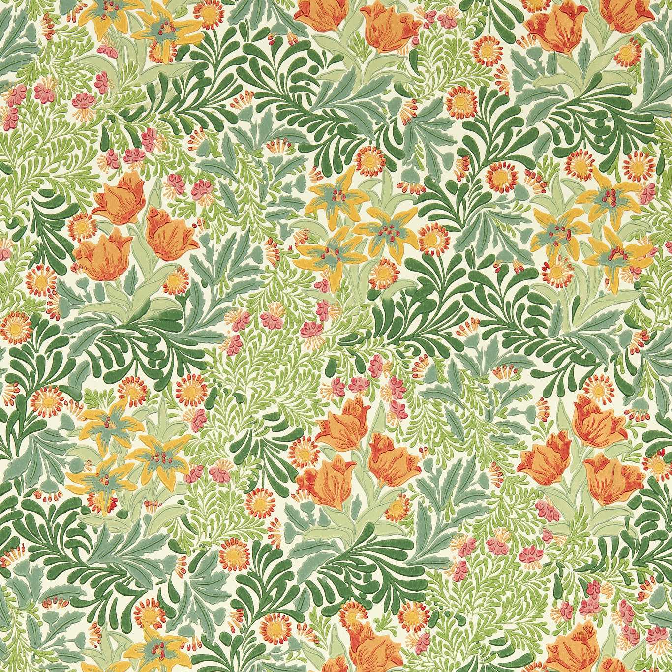 Bower Wallpaper - Herball/Weld - 217204 - Morris & Co