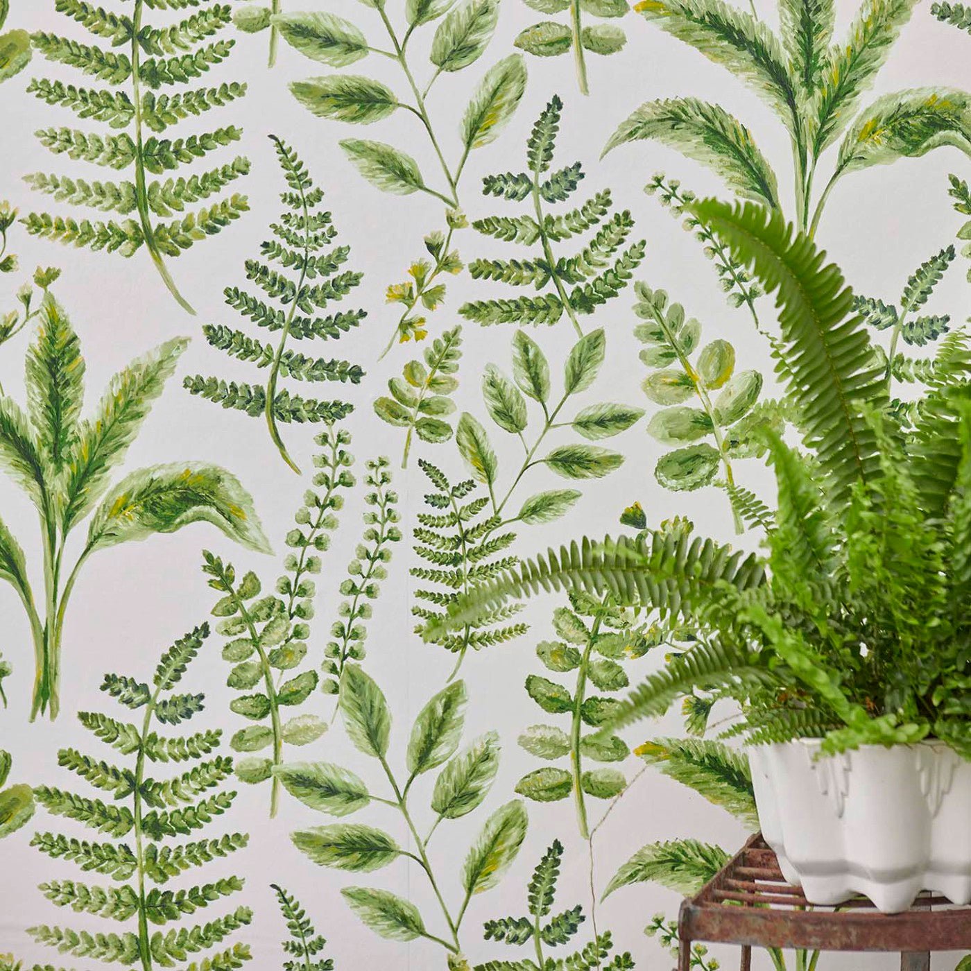 Bracken Wallpaper - Forest - Clarke & Clarke - W0156/02 - Morris Wallpaper