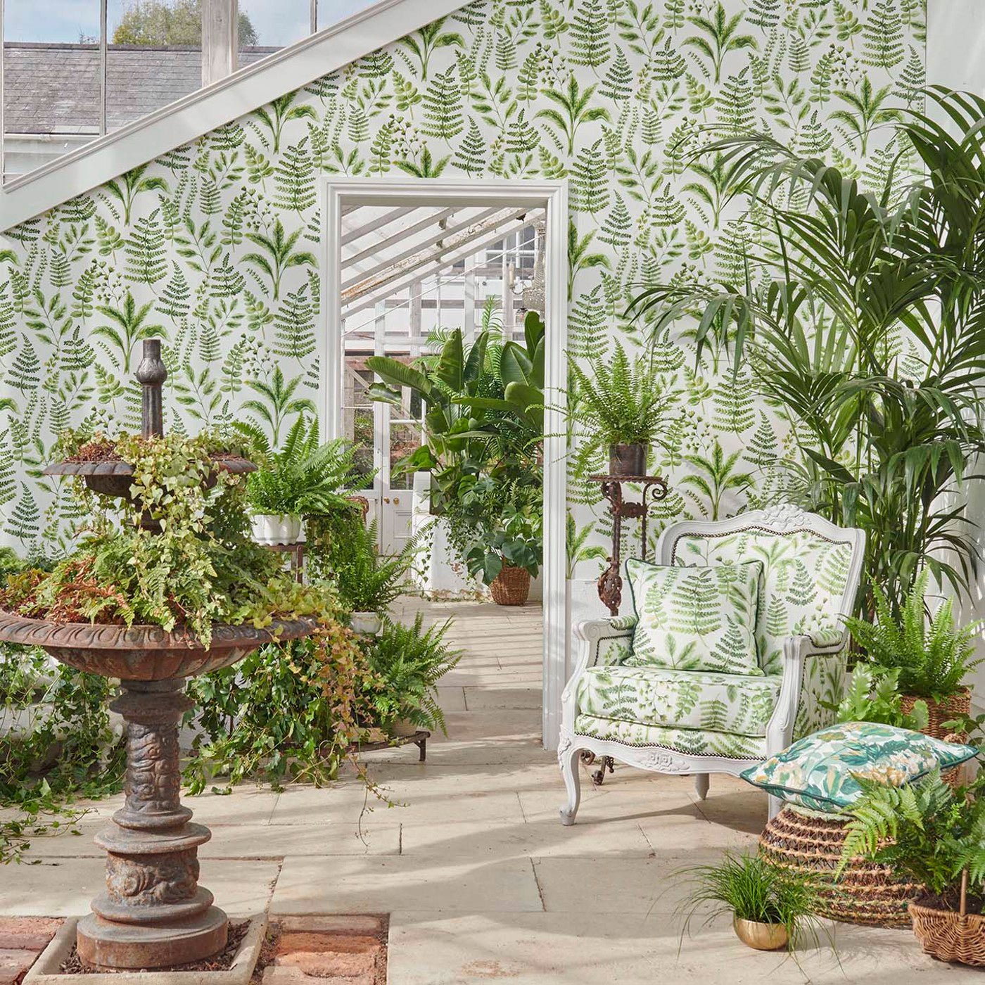Bracken Wallpaper - Forest - Clarke & Clarke - W0156/02 - Morris Wallpaper