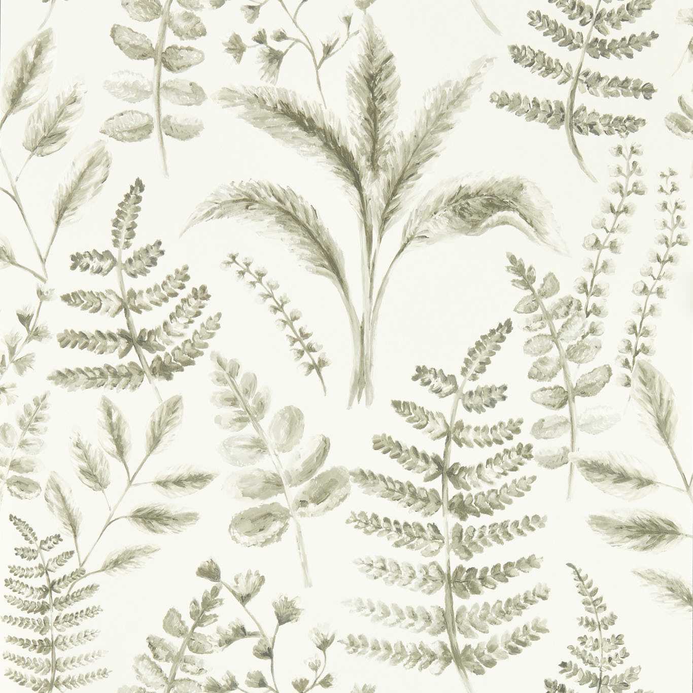 Bracken Wallpaper - Natural - Clarke & Clarke - W0156/03 - Morris Wallpaper