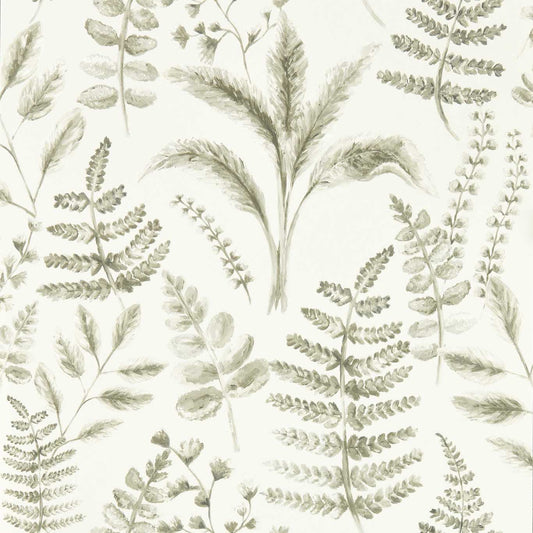 Bracken Wallpaper - Natural - Clarke & Clarke - W0156/03 - Morris Wallpaper