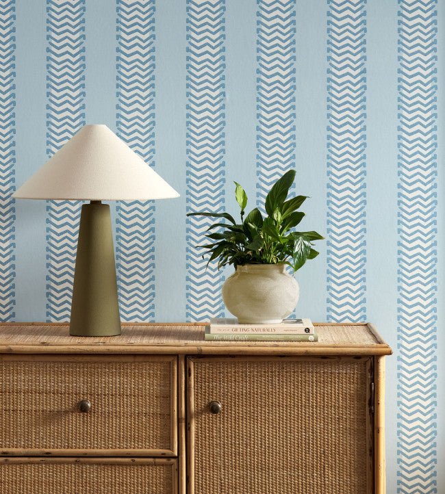 Bradgate Wallpaper - Coast Blue - Scion - NSCW113260 - Morris Wallpaper