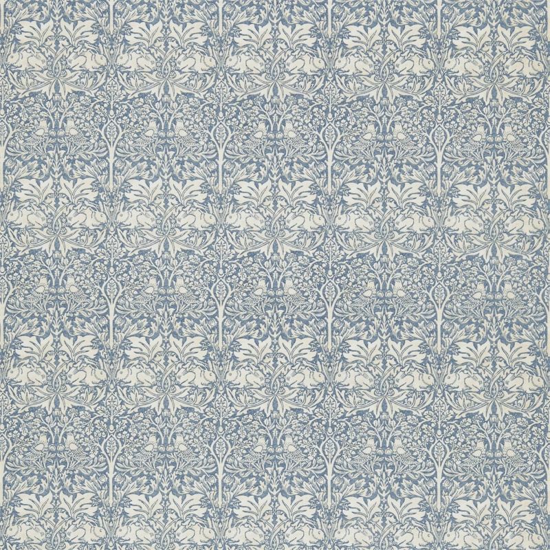 Brer Rabbit Fabric - Slate/Vellum - Morris & Co - DMORBR202 - Premier Wallcovering
