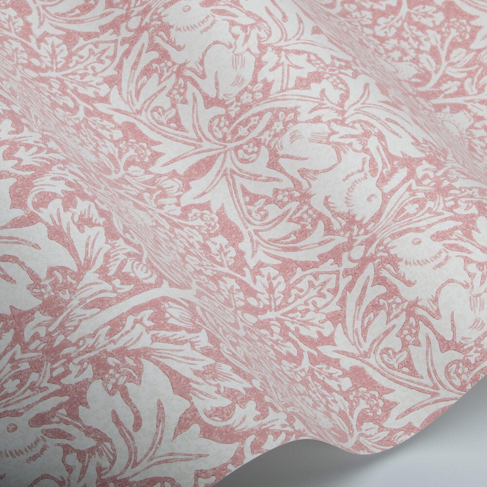 Brer Rabbit Wallpaper - Blush - 217388 - Morris Wallpaper WD