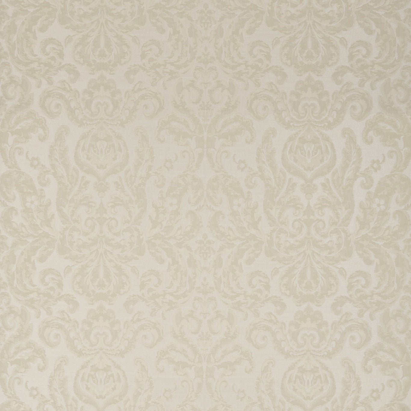 Brocatello Wallpaper - Chalk - ZCON312007 - Zoffany - Morris Wallpaper