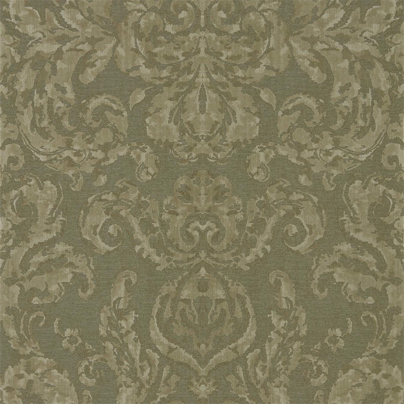 Brocatello Wallpaper - Olivine - ZPAL312680 - Zoffany - Morris Wallpaper