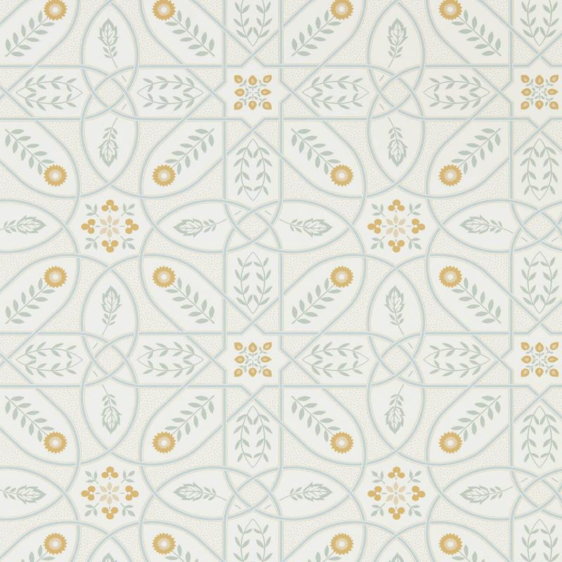 Brophy Trellis Wallpaper - Ivory Sage - Morris & Co - 216700 - Morris Wallpaper
