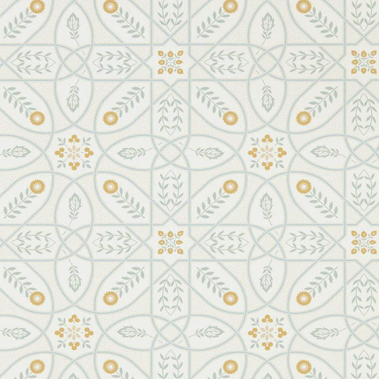 Brophy Trellis Wallpaper - Ivory Sage - Morris & Co - 216700 - Morris Wallpaper