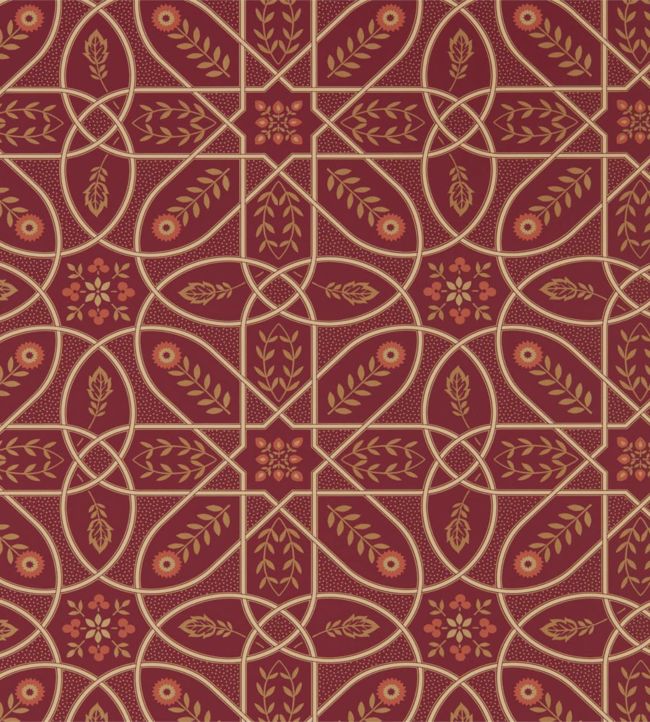 Brophy Trellis Wallpaper - Russet Gold - 216701 - Morris & Co