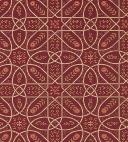 Brophy Trellis Wallpaper - Russet Gold - 216701 - Morris & Co