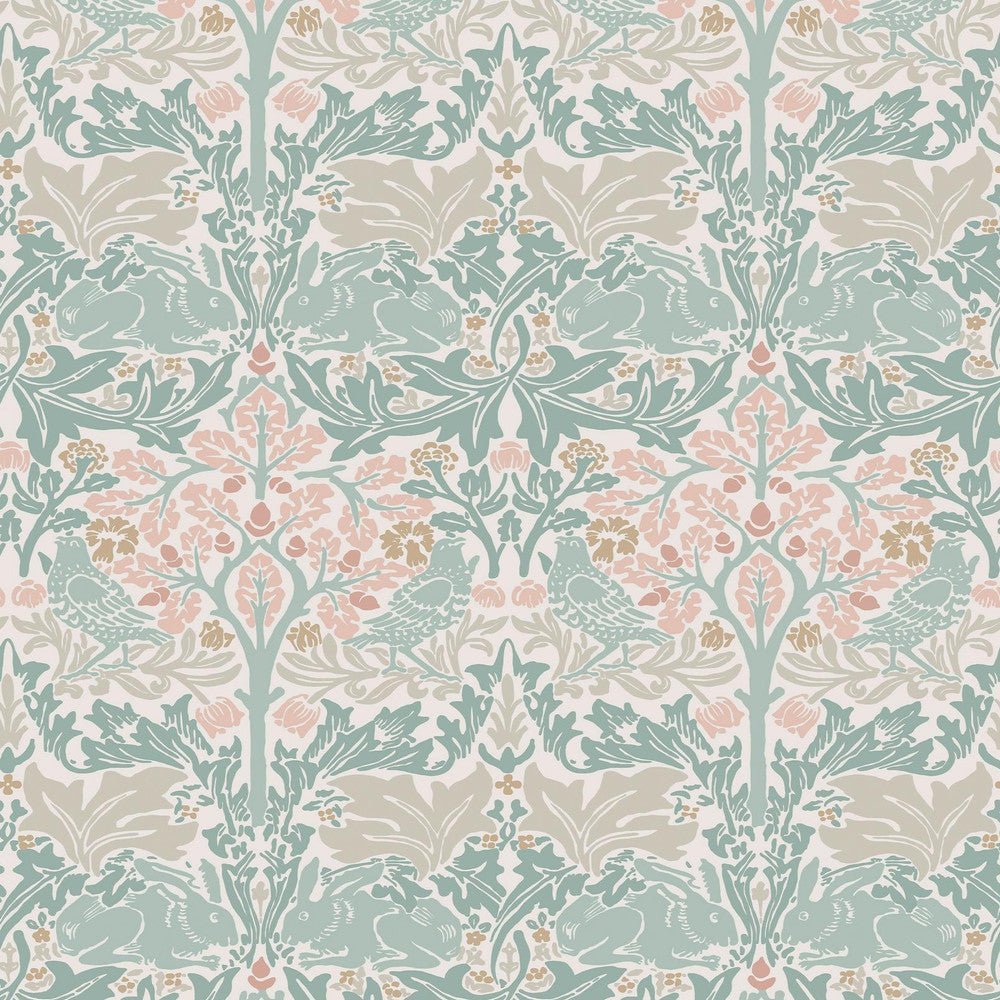 140499 - Brother Rabbit Wallpaper - Lullaby Blues - William Morris