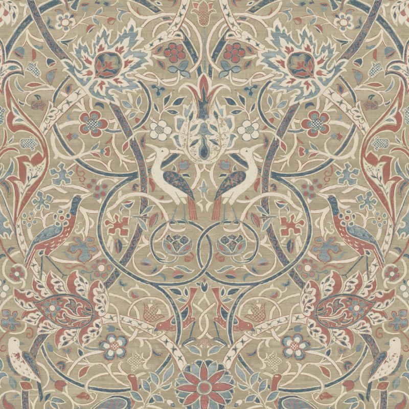 Bullerswood Wallpaper - Spice/Manilla - Morris & Co - 216446 - Morris Wallpaper