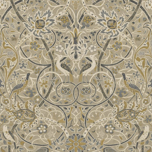 Bullerswood Wallpaper - Stone/Mustard - Morris & Co - 216447 - Morris Wallpaper