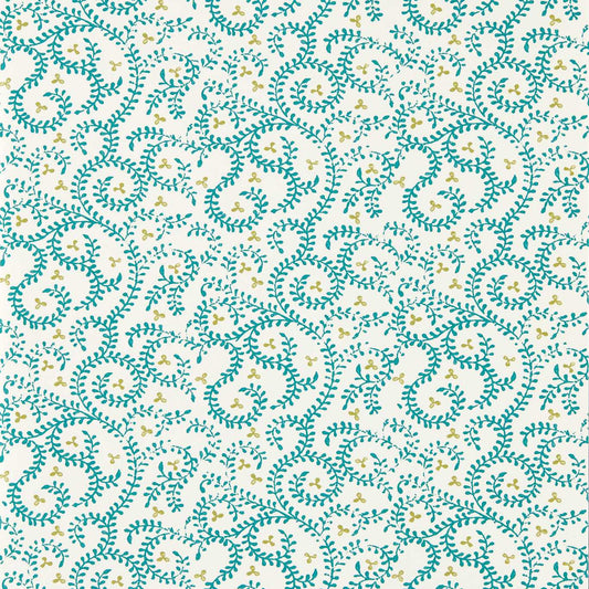 Buta Wallpaper - Teal - Clarke & Clarke - W0233/06 - Morris Wallpaper
