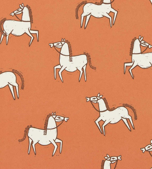 Canter Wallpaper - Brick - Scion - NSCW113253 - Morris Wallpaper